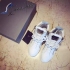 Giuseppe Zanotti White Chain Leather Hi-Top Trainers sneakers